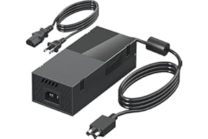 ＲＵＥＩＵＲＩ Xbox One Power Brick, Xbox Power Supply, AC Adapter Power Supply Charger Cord Replacement for Xbox One Console,100-240V Worldwide Use