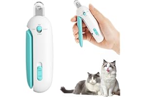 AABDTYYD Tagliaunghie Gatto con Foro di Taglio 3 Dimensione Regolabile Lima Unghie Nascosta | Sicuro Anti-Splash Taglia Unghie Gatto per Gattini Gatti Interni Toilettaggio Casa (Blu)