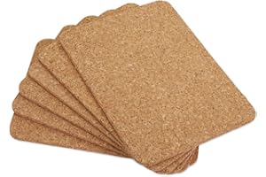 APOLLO THE HOUSEWARES BRAND Apollo 1561 Cork Placemat Set 6 28x20cm, Multi-Colour, 28x0.6x20.5