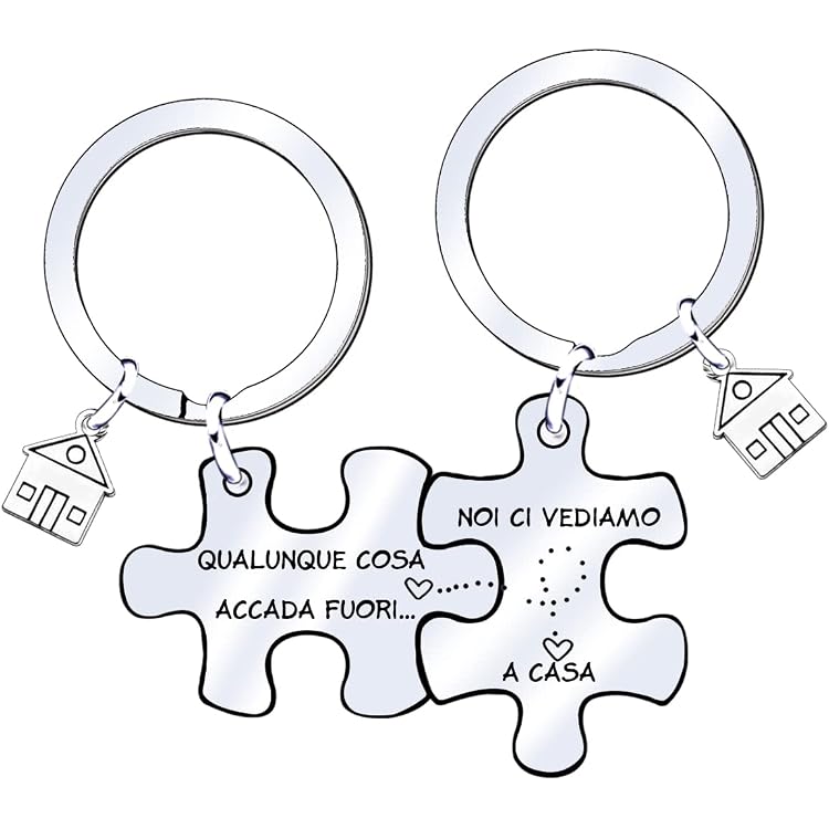Dinikally Portachiavi intagliato, regalo personalizzato per San Valentino (sty1