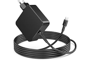 YKEJCLD USB C Ladegerät 65W Laptop Ladekabel für Huawei Matebook, Asus, Lenovo, MacBook, Samsung, HP, Chromebook, Xiaomi, Acer, PD 3.0 Typ C Laptop Netzteil mit 1.7M Ladekabel (Auch kompatibel mit 45W)