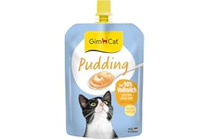 GimCat Pudding mit Calcium - Katzensnack aus echter laktosereduzierter Vollmilch für gesunde Knochen - 1 Beutel (1 x 150 g)