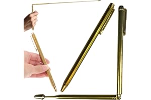 REBUCINA Dowsing Rods Spiritual Use 2pcs Copper Dowsing Rods Copper Dowsing Detector Solid Copper and Brass Dowsing Rods Pure Copper Probes Rod for Water/Treasure/Finding Tools