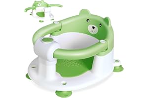 ZEPLALORY Baby Bath Seat for Babies 6 Months and Up, Toddler Bath Seat for Infant & Newborn, Baby Sit Up Chair with 4 Non-Slip Suction Cups