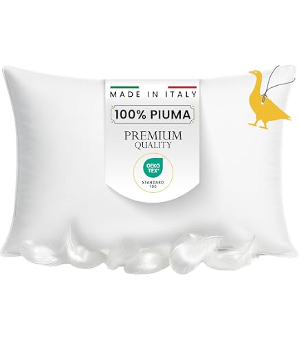 Oreiller En Plumes Gabel Nottetempo 80x50x14 Cm - Confort Naturel Hypoallergénique