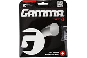 Gamma IO 17 Cordaje de Tenis (1,23 mm) 12,2 m Set, Negro, S
