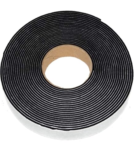 Ruban Néoprène Autocollant Noir 20mm X 4mm X 10m - Étanchéité Et Isolation Pour Voiture, Bateau
