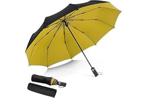 DORRISO Automatico Pieghevole Ombrello Uomo Donna Antivento Impermeabile Anti-UV Asciugatura Rapida Viaggio Ombrello Grande Ombrello