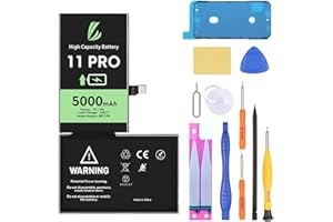 LL TRADER Akku für iPhone 11 Pro, 5000mAh Lithium-Ionen-Akku mit hoher Kapazität und Allen Reparaturwerkzeugen