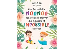Cadeau Nounou Original: Agenda 2022 2023 | Planificateur Semainier Original du 29 AOUT 2022 - 30 JUILLET 2023 .