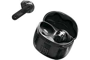 JBL Tune Flex Ghost 2 Bezprzewodowe Słuchawki Douszne Bluetooth z Redukcją Szumów i 48 H Odtwarzania na Baterii, Wodoodporne IP54, z Wielopunktowym złączem i Otwartą Konstrukcją, Black Ghost