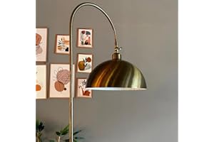 bamyum Gorkiede Métal, Moderne, E27 30 cm, Salon et Chambre, Abat-Jour Réglable, Lampadaire, Peinture Cuivre Antique