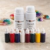 Epoxar 750g Şeffaf Epoksi Re&ccedil;ine Kit + 8'li Renkli Pigment Boya Avantaj Paketi(beyaz,siyah,yeşil,mavi,menekşe,sarı,kırmızı,mo