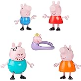 Peppa Pig Peppa'nın 5 Kişilik Ailesi ve Bebek Evie | El Ele Tutuşabilen Hareketli Fig&uuml;rler | 3 Yaş ve &Uuml;zeri Kız ve Erkek &Ccedil;ocu