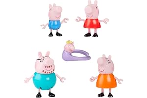 Peppa Pig, Famiglia da Cinque di Peppa, Set di Action Figure, Colore, G05065L0