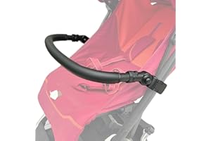 Feliliber Accesorios para cochecito de bebé, barra de parachoques para cochecitos gb Pockit+ / Cybex Libelle, reposabrazos ajustable de piel sintética (tamaño grande)