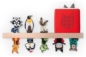 Erlsig Holz Regal für Tonie Box Tonies, Musikboxregal Wandregal für Tonies Kinderzimmer Deko Kinder Junge Mädchen