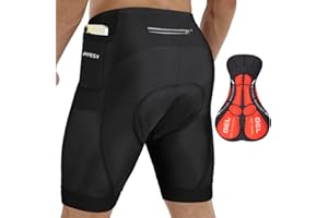 AYESY Męskie spodenki rowerowe spodenki kolarskie kompresja 3D wyściełane 3 kieszenie oddychające szybkoschnące bielizna rowerowa dla mężczyzn MTB rower motocykl