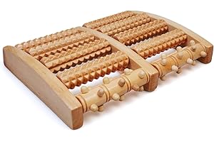 BABY MOLOVE Fußmassageroller Holz Durchblutungsförderndes Fußmassagegerät Fußroller Holzroller Fußmassage Fersensporn Massagegerät Entspannung durch Triggerpunkt-für Vorbeugung & Linderung von Schmerzen