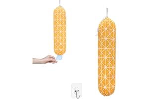 QEEROYO Range Sac Plastique, Porte Sac en Plastique, Support de Sac en Plastique, Organisateur de Grands Sacs à provisions, Distributeur de Rangement Sacs en Plastique lavables, pour Sacs d'épicerie