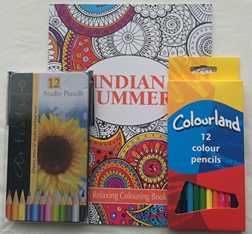 Mindfulness 'Indian Summer' Colouring Kit with Carry Bag