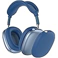 AWH P9 Plus Over-Ear Wireless Bluetooth Headset with Mic - Enhanced Audio, and Compatibility with AirPods - On-Ear Headphones - BLUE