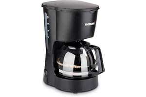 ‎KORONA Korona 12011 Kaffeemaschine | Schwarz | Filter-Kaffeeautomat für 5 Tassen Kaffee | Mit Glaskanne I 600 Watt