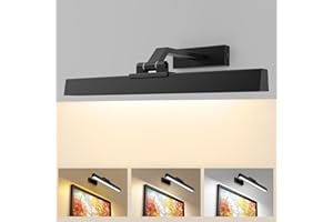 LABOREDUCER Picture Lights for Wall,5000mAh Battery Operated Picture Lights with Remote,Rechargeable Picture Light Indoor Dimmable & 3 Color Temps for Dartboard Frame Gallery Display Art