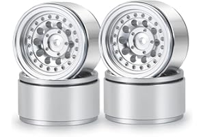 ZuoLan 4 pieces Aluminium Alloy RC Rims Beadlock Wheel Rims for all 1/24th axial SCX24 AXI90081 Deadbolt RC crawler car upgrades accessories