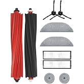 Asgard grup ROBOROCK S8 MaxV Ultra ile Uyumlu 1 Ana Fır&ccedil;a 2 Siyah Yan Fır&ccedil;a 2 Filtre 2 Mop 2 Yan Mop