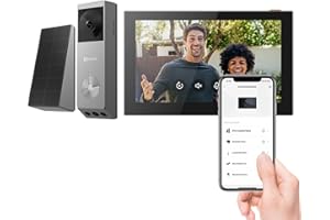 EZVIZ EP3x Sonnette sans Fil avec SD7, 2K vidéo Doorbell avec Double Objectif, détection de Personnes/Paquet, Vision Nocturne en Couleur, changeur de Voix, 32 Go eMMC intégré
