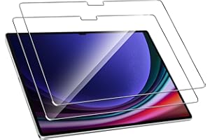 Natbok 2 Piezas Protector de Pantalla para Samsung Galaxy Tab S10 Ultra 14.6-Inch,Dureza 9H,Sin Burbujas,0.33mm Ultra Transparente Premium Cristal Vidrio Templado para Samsung Tab S10 Ultra