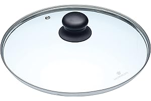 KitchenCraft, Szklana Pokrywka MasterClass Pasująca do Wszystkich Garnków i Patelni, 26 cm