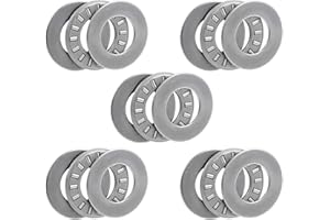 sourcing map Rodamientos Axiales de Rodillo Agujas con Arandelas TC815 + 2TRA (paquete de 5)