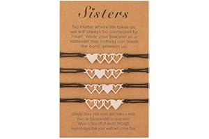 Branets Ensemble de bracelets d'amitié assortis pour meilleurs amis, bracelets de distance, cadeaux pour femmes et filles