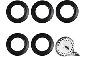 DNGH Lippendichtung Spüle Siebkörbchen Dichtung Dichtungsring abfluss Siebkorbdichtung für Küchenspüle Stopfenventil Abflussdichtung Ventildichtung