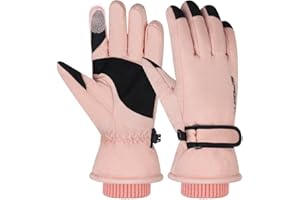 Toyosport Winter Ski Snowboard Handschuhe: Schneehandschuhe Thermo Wasserdichte Handschuhe Winddichte Winterhandschuhe für Damen Herren Skifahren Walking Radfahren