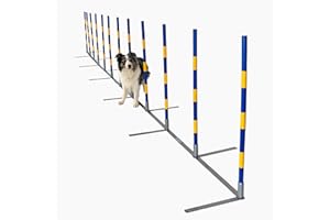 Callieway Agility Slalom - 12Stangen Agi Slalom “2by2 Flex” von 2x2 Training bis FCI Slalom UVM. - Orig