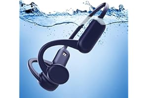 GENERIC HCmobi Bone Conduction Swimming Headphones | IPX8 | 32GB | BT5.0 | Open Ear Underwater Headphones for Swimming Running Cycling Gym (Blue)