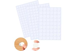 VFANDV 290 Piezas Tapa Tornillos Blanco, 12mm/15mm/21mm PVC Tapar Agujeros Mueble Pegatinas Autoadhesivas para Muebles Tapa Agujeros Pared Pegatinas Tapa Tornillos pared Muebles Armarios