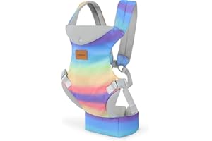 YOOXARMOR YooxAromr Marsupio Neonato,Ergonomico Regolabile Marsupio per Neonati di 3-36 Mesi,Porta Bebè per Bambini da 3-30kg,Voltato verso l'interno e verso l'esterno,Anteriore e posteriore
