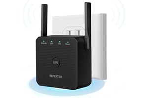 DOBWGXZ WiFi Extender, WiFi Booster with 4 Antennas, Internet Booster Covers up to 3000 Sq.ft, Supports 45+ Devices, Quick Setup