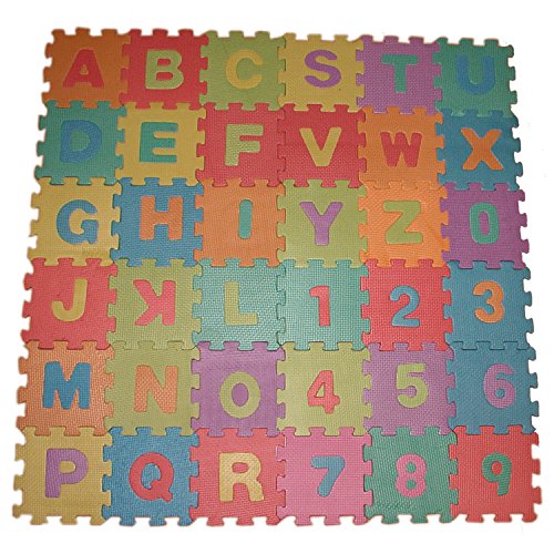 86tlg Spielmatte Kinderteppich Puzzlematte Spielteppich Schaumstoffmatte Matte in Größe 180x180cm - 2