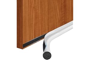 AMOMYDOG Paraspifferi Sottoporta, 96cm Guarnizione Porta Rimovibile, Paraspifferi Porta Antirumore Autoadesivo, Antispifferi Sottoporta Lavabile Può Prevenire Efficacemente Vento, Insetti (Bianco)