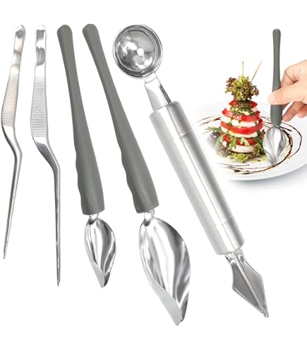 Decoreerlepelset, lepel, doe-het-zelf gereedschap, decoratieve lepel, roestvrij staal, decoratie voor cake, chocolade, gebak, decoratie, potlood, saus, cake, decoratie, gereedschap (2 stuks
