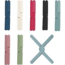 Mulaibdin 7 Pièces Dessous De Plat Silicone Pliable, Dessous De