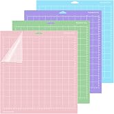 4 Pieces Cutting Mat for Cricut Explore Air 2/Air/One/Maker, 12X12" Standard Grip Lightweight Strong Cutting Mat, Adhesive Ba