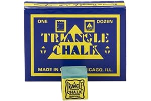 Triangle TRIANGLE Pool & Snooker Table Cue Chalk GREEN 12 Cubes