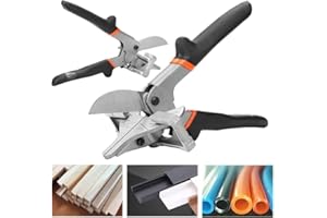 OUSINBY Miter Shear Cutter, Gasket Shears 0°- 135° Multi Angle Miter Shear Cutter Trim Angle Cutter Multi Angle Trim Cutter Adjustable Trunking Shear Scissors for Wooden Work