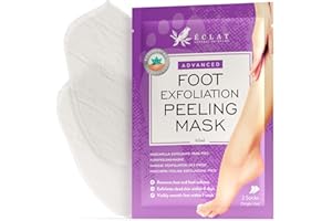 ‎ECLAT SKINCARE Peeling-Maske für weiche Babyfüße - 1 Paar Peeling-Masken-Socken repariert raue Fersen, entfernt trockene, abgestorbene Haut - feuchtigkeitsspendende Fuß-Peeling-Maske für harte Haut, Hornhaut